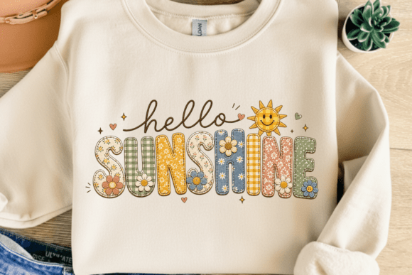 Bring Retro Joy to Your Projects with Hello Sunshine Floral Shirt PNG