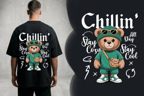 Chillin’ Bear Stay Cozy PNG: The Ultimate Design Asset