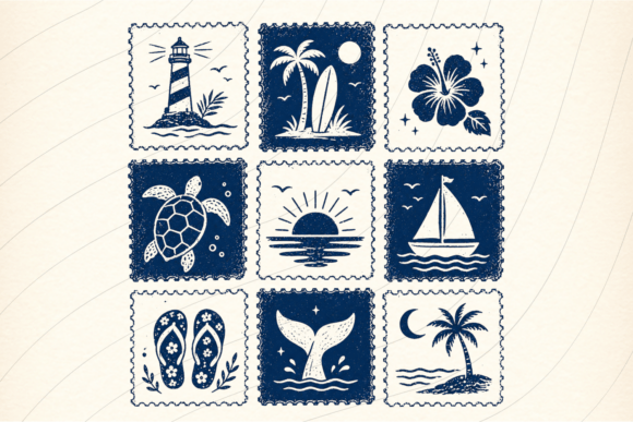 Coastal Stamp Shirt Turtle Palm PNG: A Versatile Design Asset