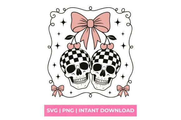 Coquette Checkerboard Skulls Cherry SVG: A Design Asset Guide