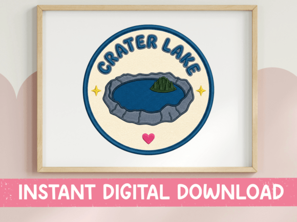 Crater Lake Badge SVG: A Must-Have for Oregon Lovers