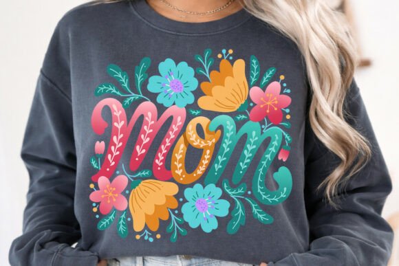 Floral Mom PNG: A Trendy Mom Life Design Asset