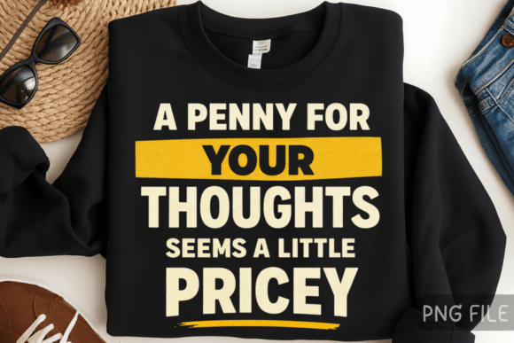 Funny Sarcastic Thoughts Shirt PNG: A Clever Design Asset
