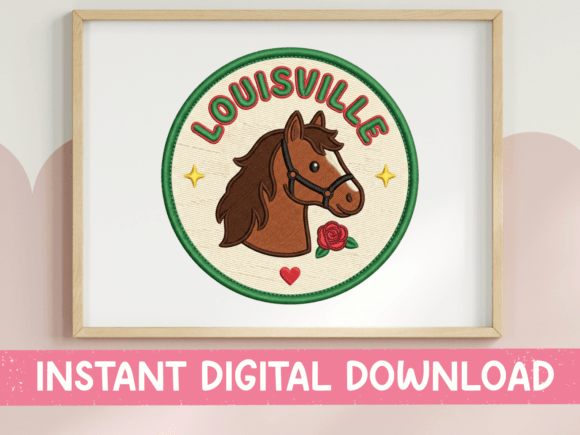 Louisville Horse Patch SVG: A Derby City Design Gem