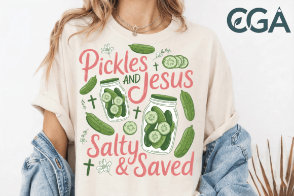 Pickles and Jesus: A Design with Salty Charm and Grace