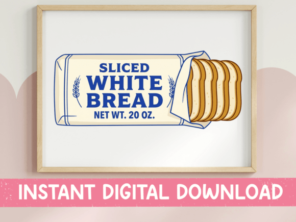 Sliced White Bread Line Art: A Modern Kitchen Staple