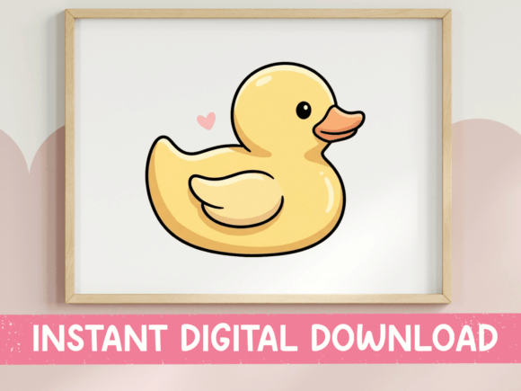 The Endearing Appeal of a Cute Rubber Duck Print SVG